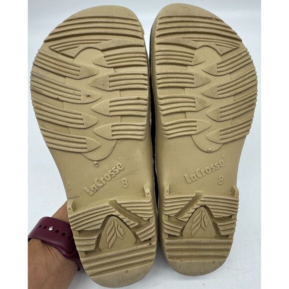 Lacrosse Unisex Slip On Super Birki Clog Shoes Size 8 Blue Beige Casual Footbed - Picture 2 of 12